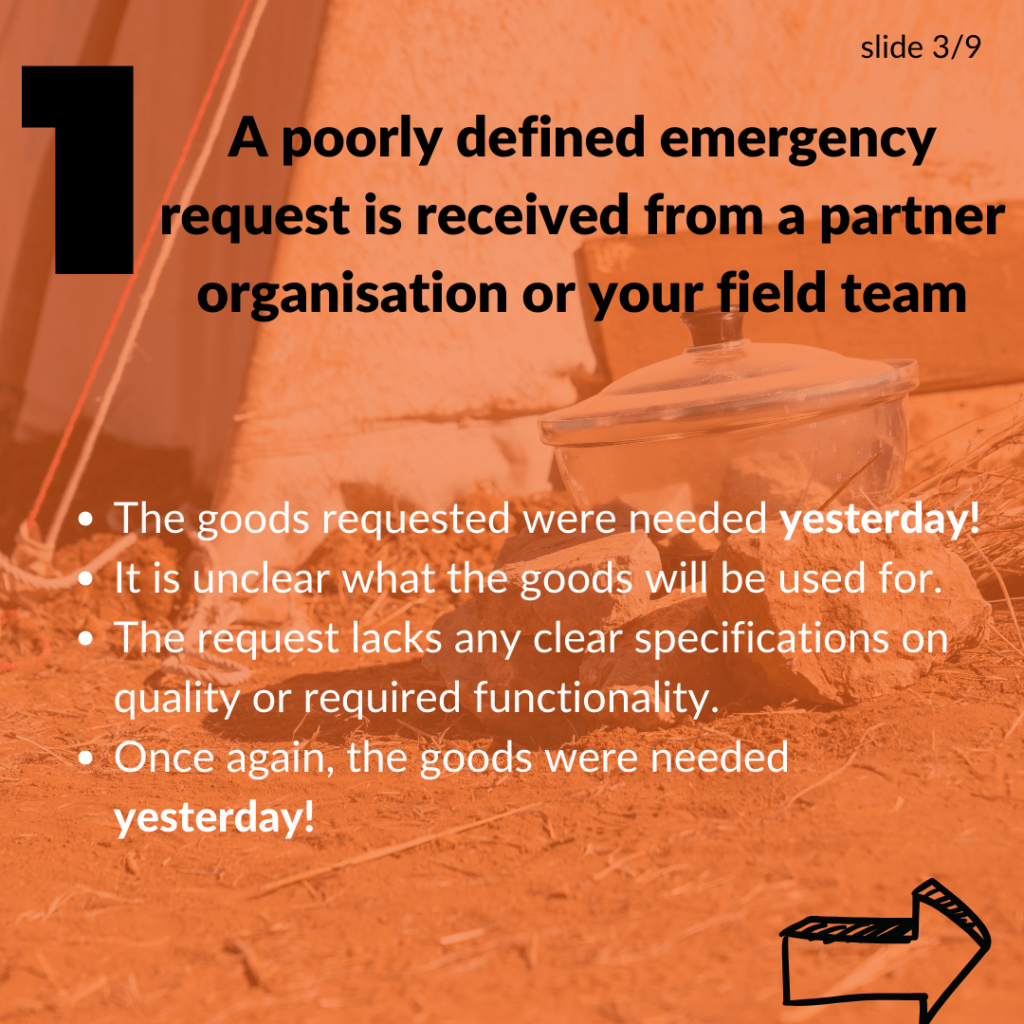 3. poorly defined emergency request