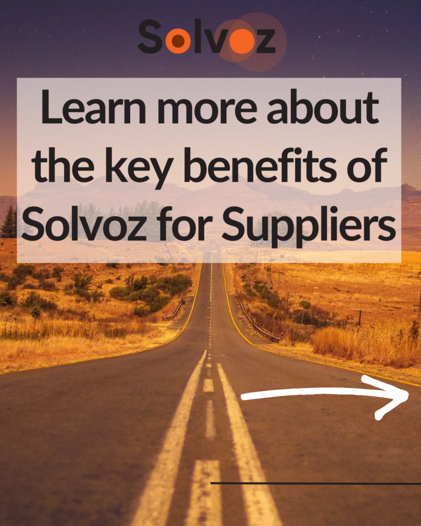 Value of Solvoz for Suppliers