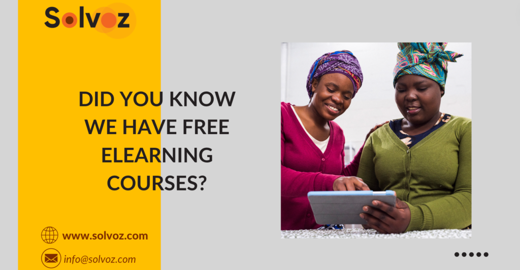 Did you know we have free elearning courses?