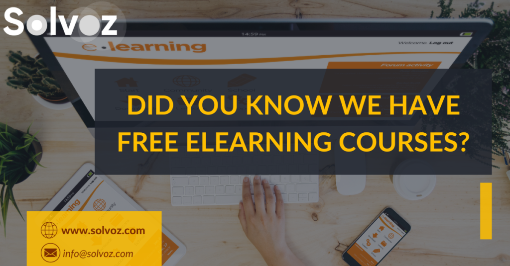 Did you know we have free elearning courses?