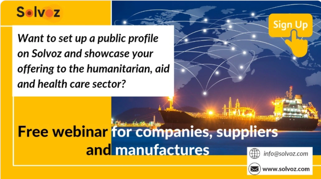 Announcing webinar of April 3rd for suppliers