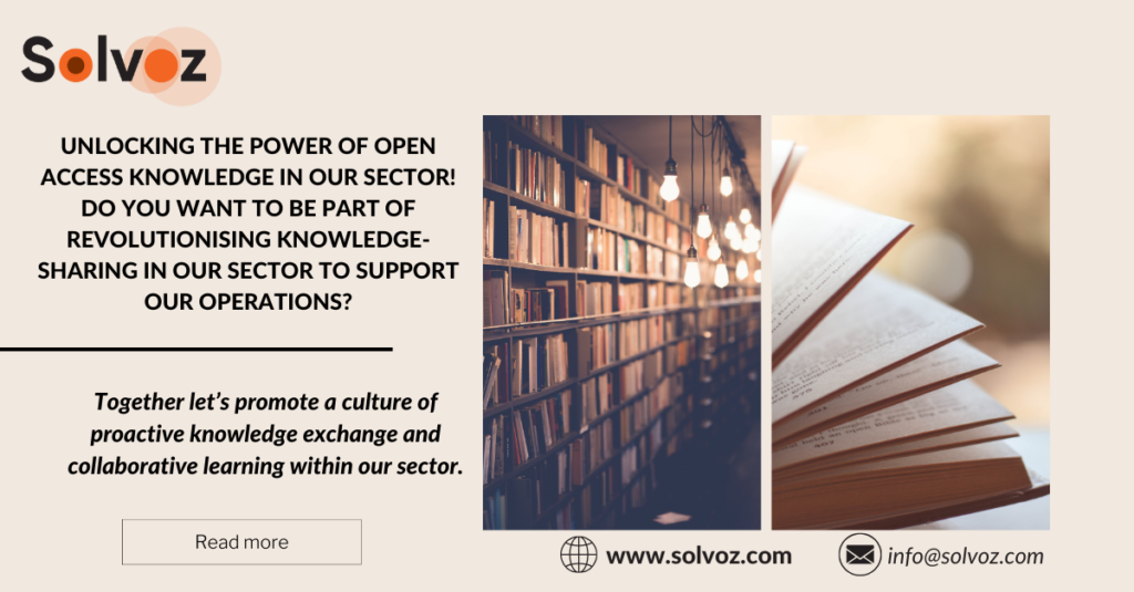 Unlocking the Power of Open Access Knowledge in our sector!