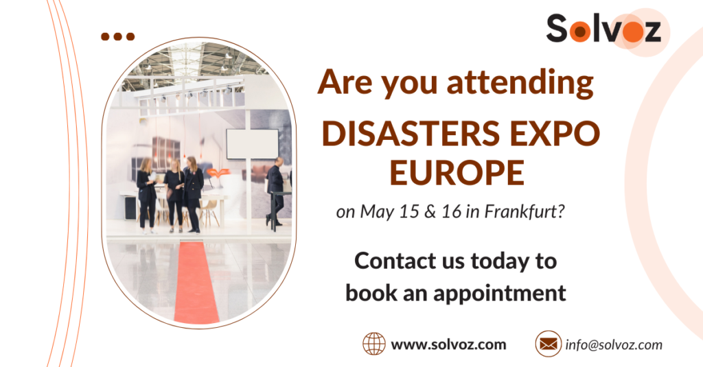 Solvoz attends Disasters expo Europe in Frankfurt