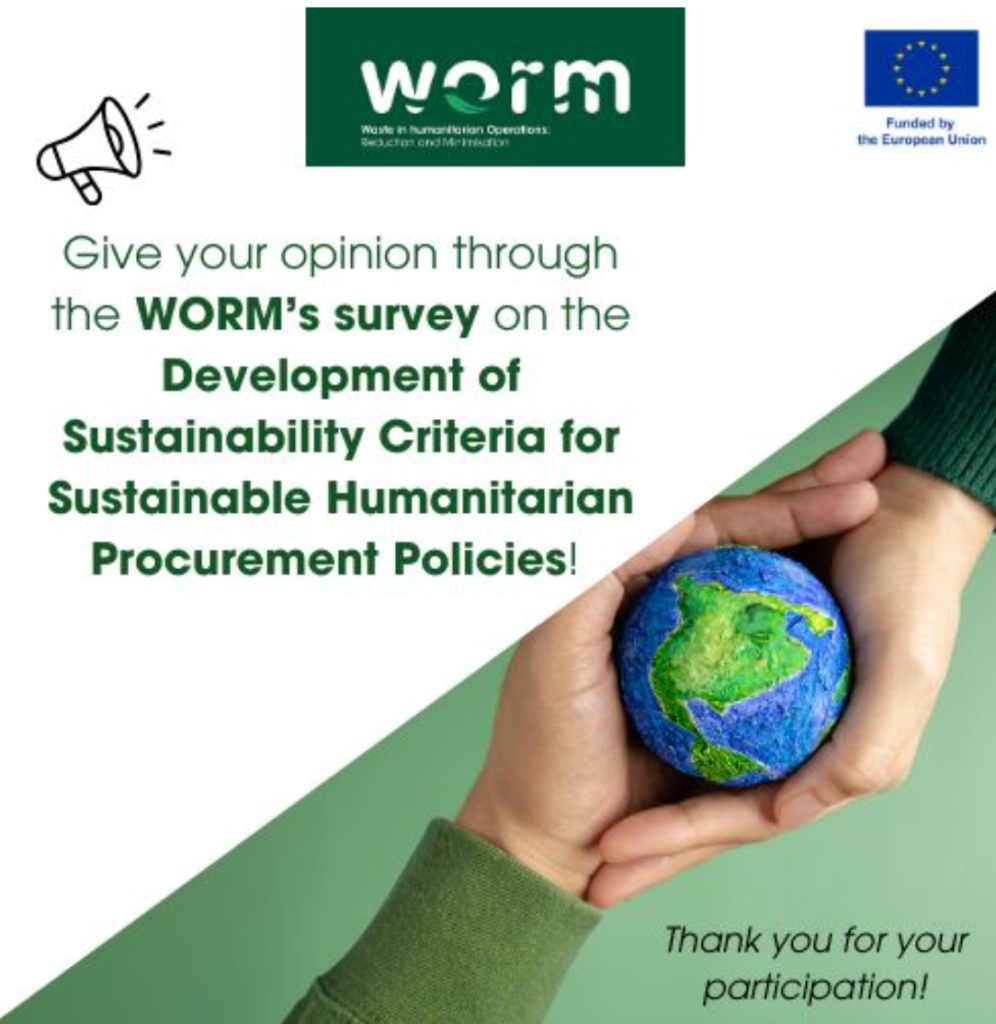 Survey WORM – humanitarian sustainable procurement