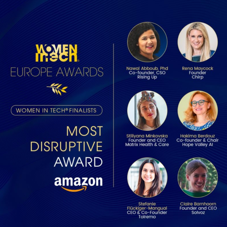 Claire Barnhoorn is a finalist for the Women in Tech Award