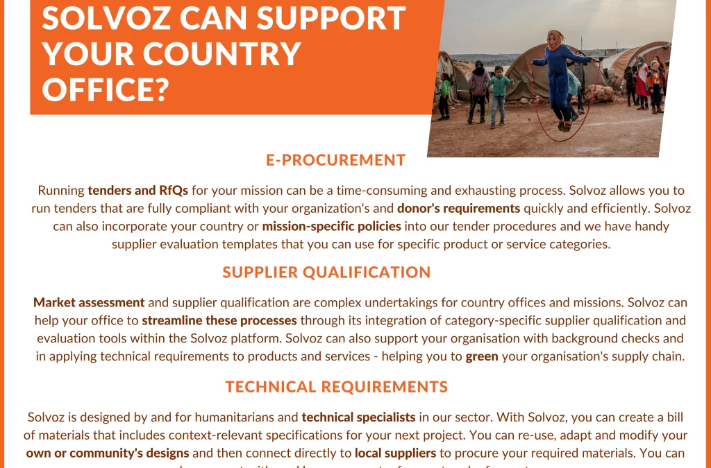 How Solvoz supports your country office