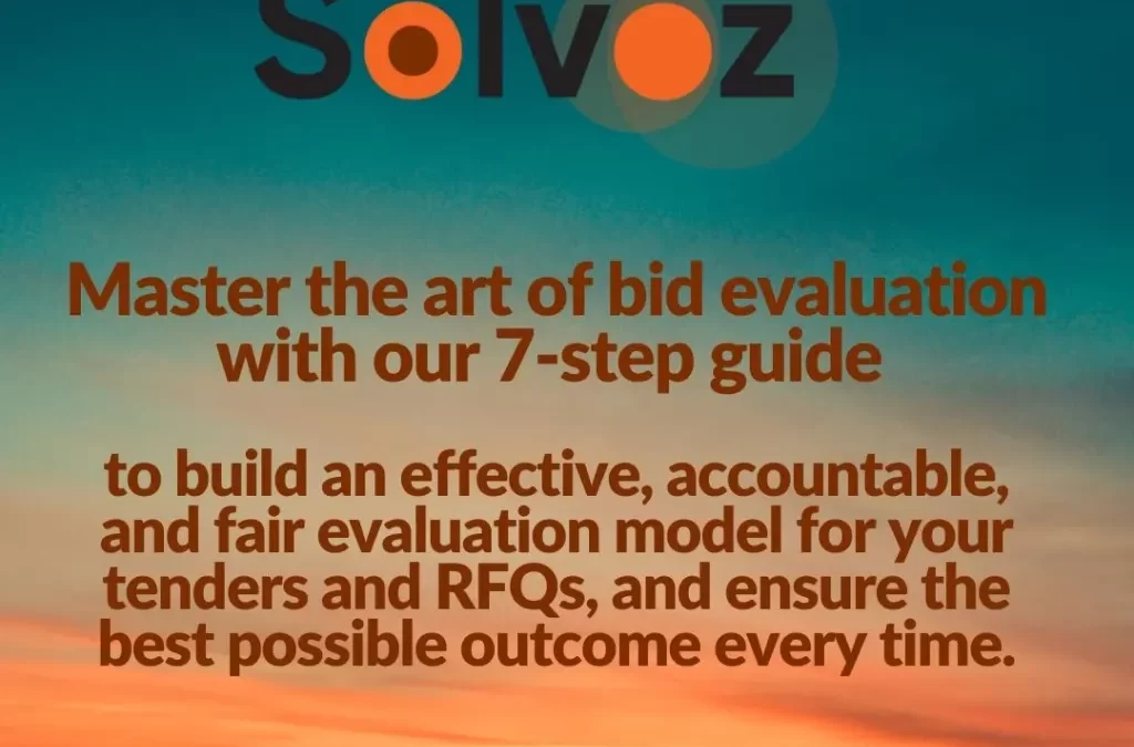 How to evaluate your tender bids