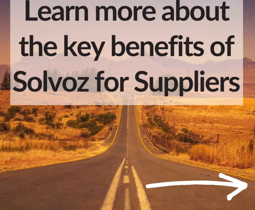 Value of Solvoz for Suppliers