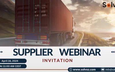 Supplier webinar – next week