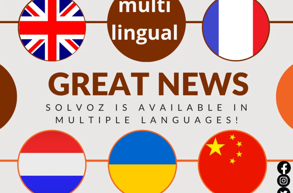 New release: Solvoz in 5 languages already