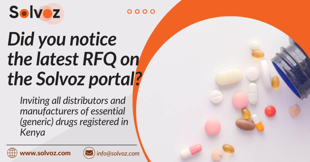 New RFQ live – generic drugs Kenya!