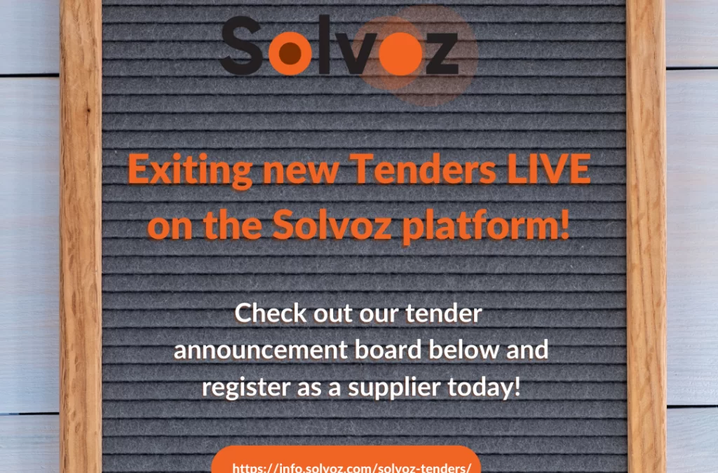 New Tenders OUT NOW!