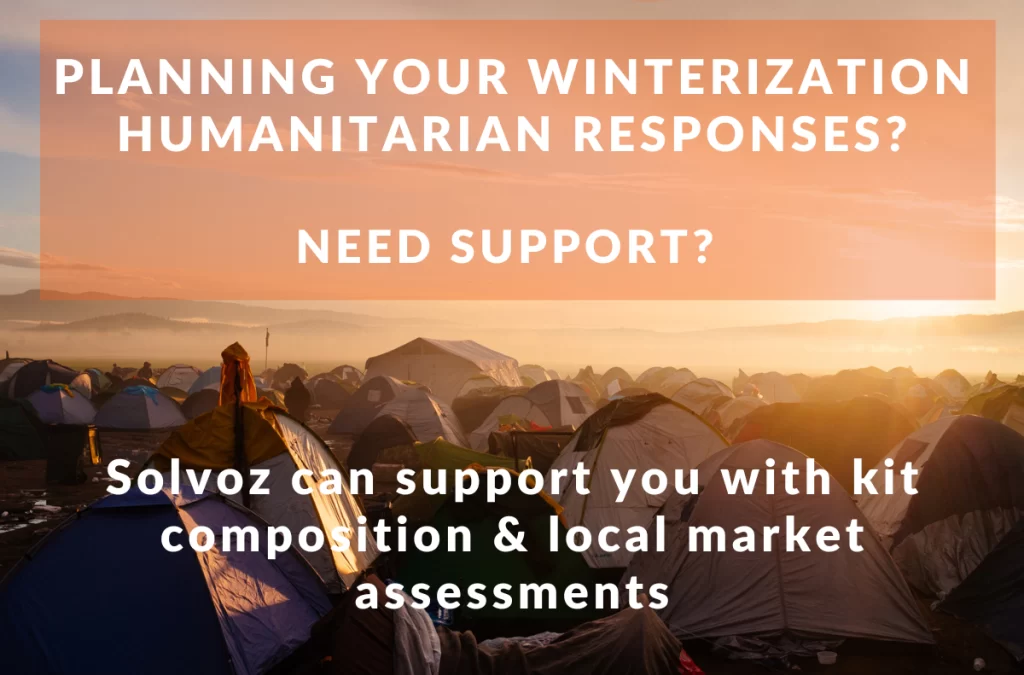 Planning your winterization humanitarian responses? Need support?